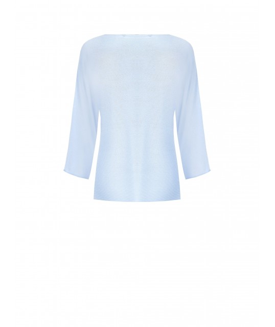 Rinascimento Perforated Rr Logo Lightweight Knit Top