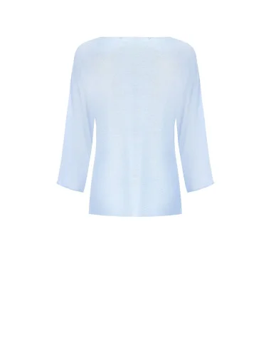 Rinascimento - Top en tricot léger avec logo Rr perforé