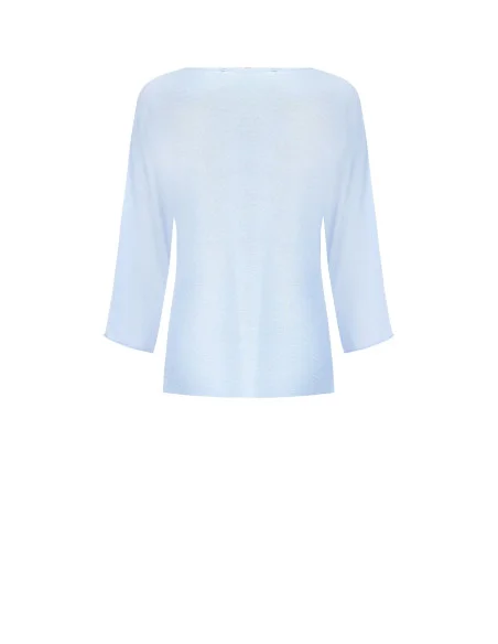 Rinascimento - Top en tricot léger avec logo Rr perforé