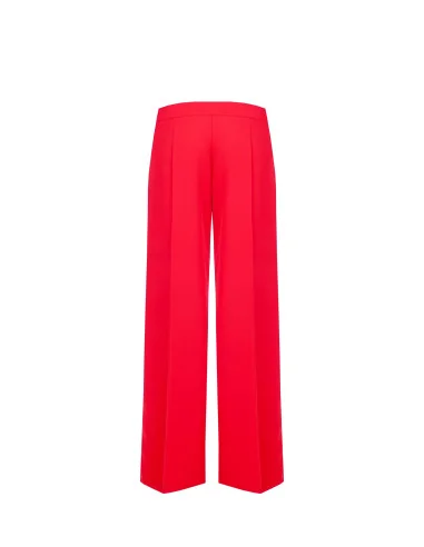 Pantaloni Palazzo In Tessuto Fluido Con Tasche Rinascimento