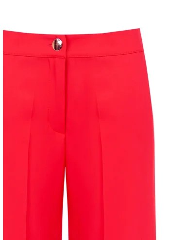 Pantaloni Palazzo In Tessuto Fluido Con Tasche Rinascimento