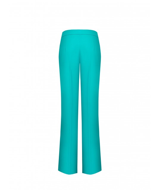 Pantalon Palace en tissu fluide avec bouton en métal Rinascimento