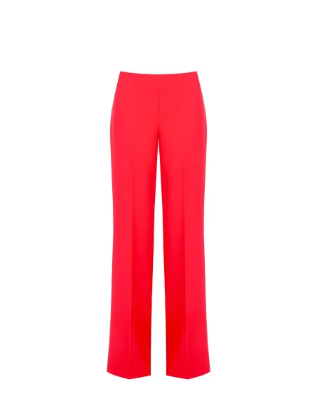 Pantalon Palace en tissu fluide avec fermeture éclair latérale Rinascimento