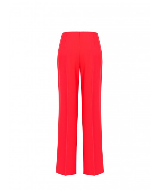 Pantalon Palace en tissu fluide avec fermeture éclair latérale Rinascimento