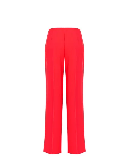 Pantalon Palace en tissu fluide avec fermeture éclair latérale Rinascimento