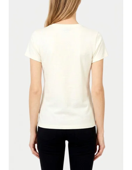 T-Shirt Con Stampa E Strass Liu Jo
