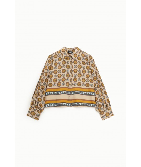 Shirt With Lively Geometric Print Dixie