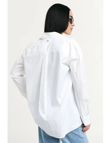 Classic-Collar Blouse with Long Sleeves Please