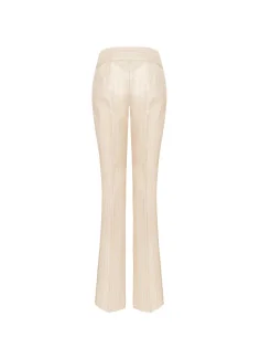 Pantalon droit Rinascimento en tissu technique rayé avec effet de paillettes Lurex 2